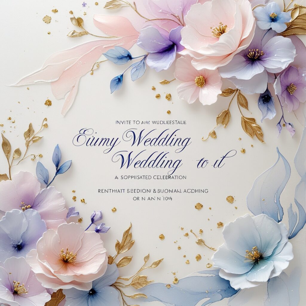 convite de casamento chique
