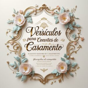 Versículos para Convites de Casamento
