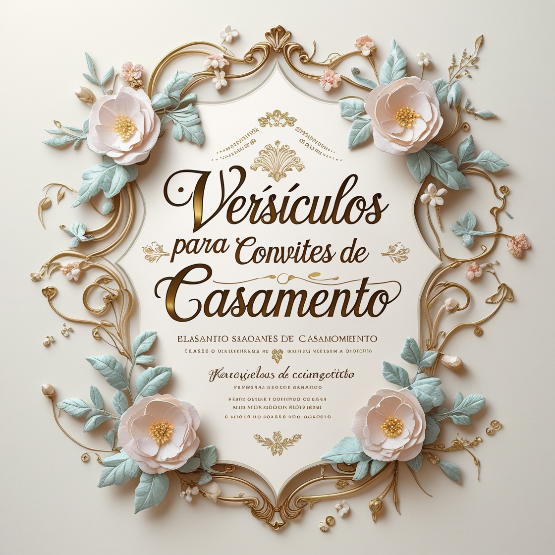 Versículos para Convites de Casamento