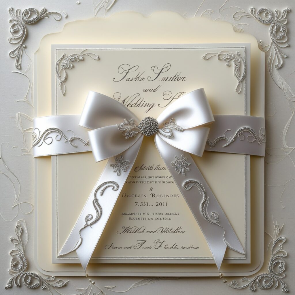 convite de casamento chique