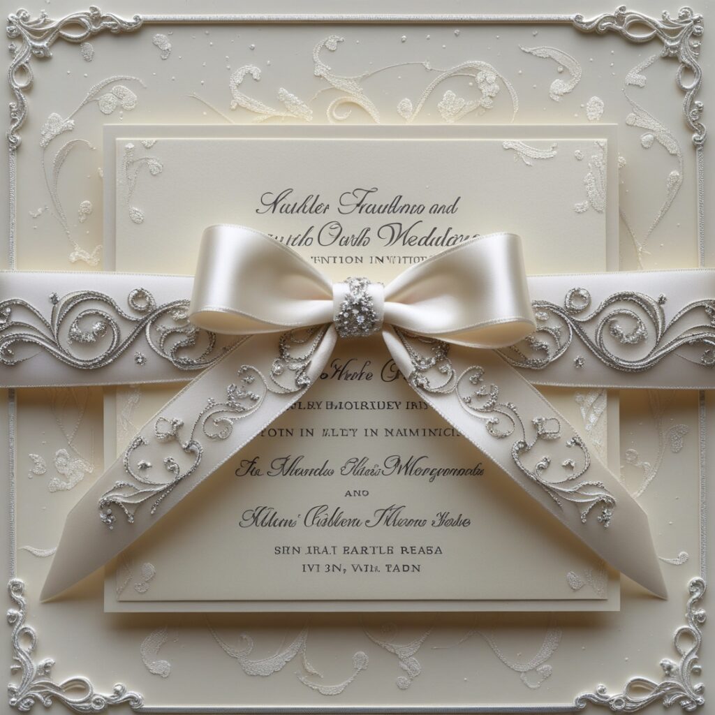 convite de casamento chique