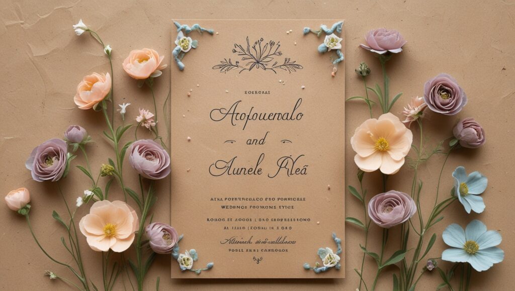  Convites de Casamento com Flores